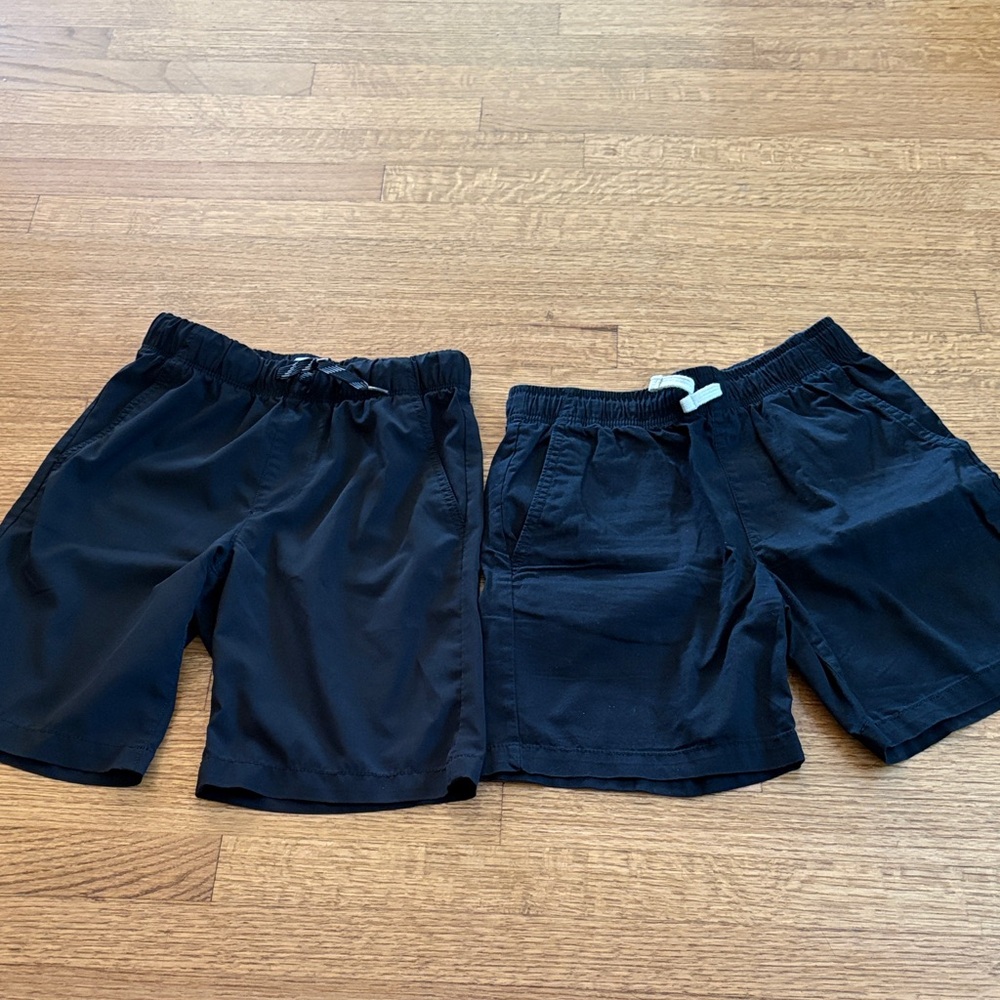 (2) Boys Old Navy  Black Shorts size Large 10-12